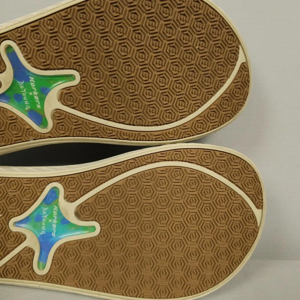 Korkers De Young Fish Flip Tarpon Sandals Men 10 Brown Flip Flop Kling On Deck
